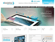 Tablet Screenshot of elogistica.com